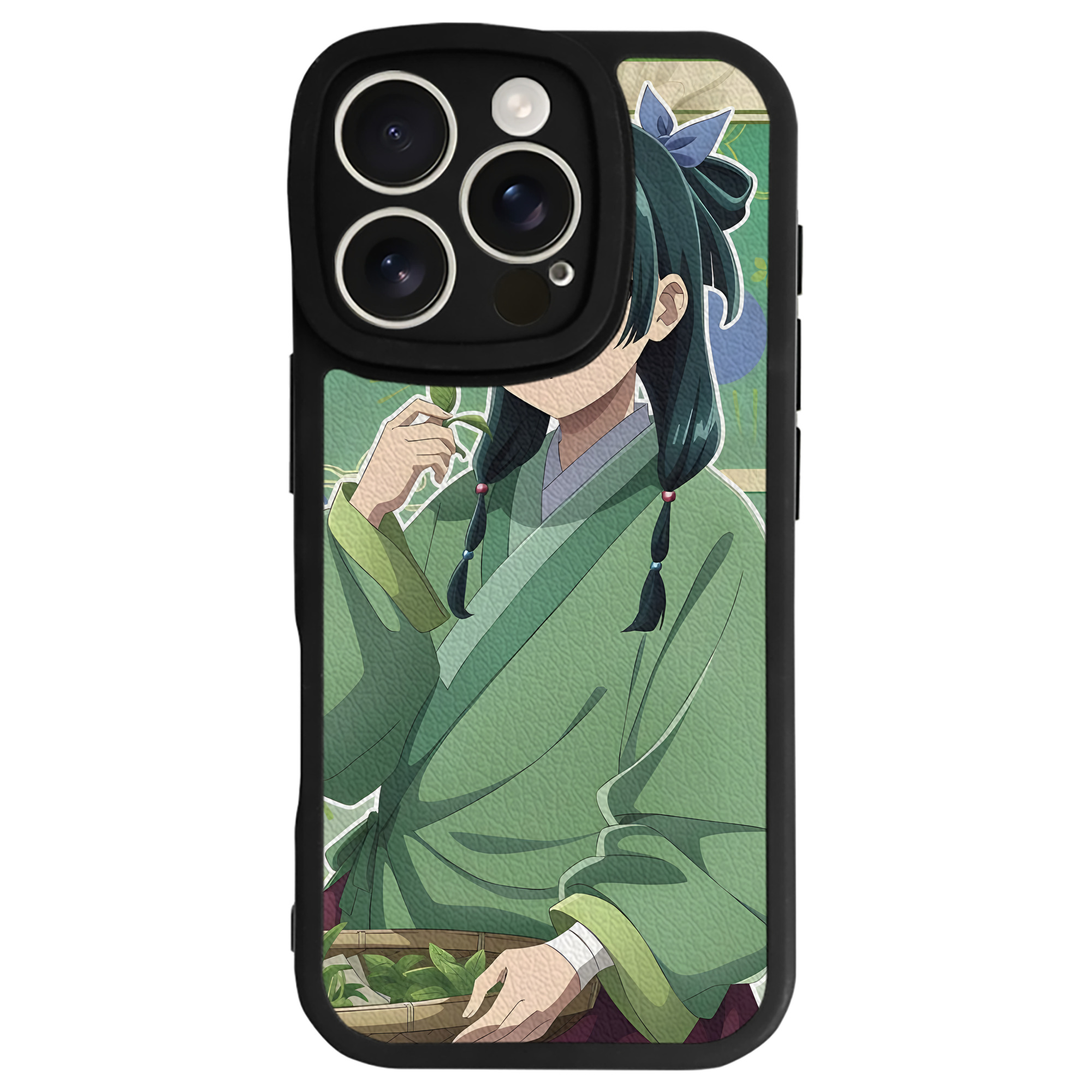 （画像用） 薬屋のひとりごと The Apothecary Diaries 【iPhone 16シリーズ対応】シリコンスマホケース（レザー調） 材質：シリコン